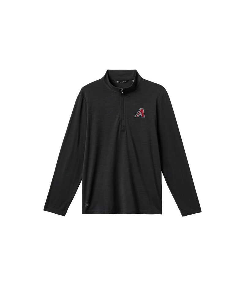 トラビスマヒュー メンズ アウター パーカー・スウェット TravisMathew Arizona Diamondbacks Theater 1/4 Zip Black 黒いこと パーカー-トップス