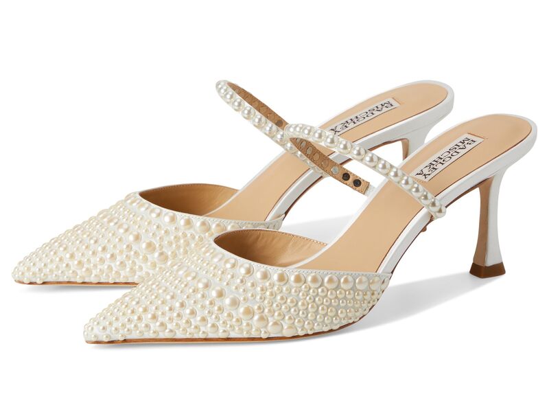バッジェリーミシュカ レディース シューズ ヒール Badgley Mischka Duchessoft White ホワイト|ReVida 店