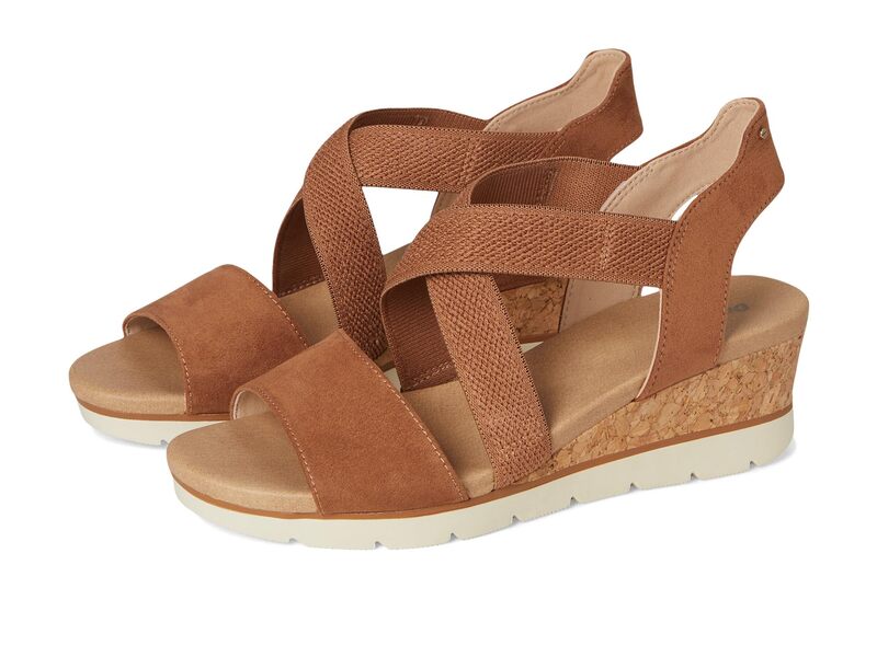 ドクター・ショール レディース シューズ サンダル Dr. Scholl's Just Cute Honey Brown Fabric ブラウン