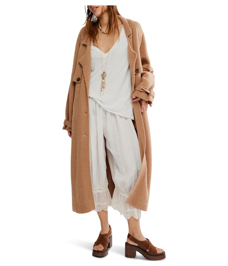 フリーピープル レディース アウター ニット・セーター マキシ Free People We The Free Trespass Maxi Cardi Morning Sand サンド