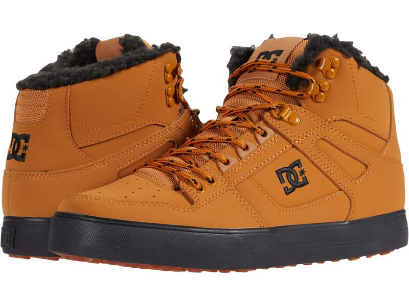 ディーシー メンズ シューズ スニーカー DC Pure High-Top 室内用便器 WNT Wheat/Black 黒いこと