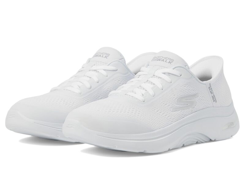 スケッチャーズ レディース シューズ スニーカー SKECHERS Performance Go Walk Arch Fit 2.0 Valencia Hands Free Slip-Ins White ホワイト