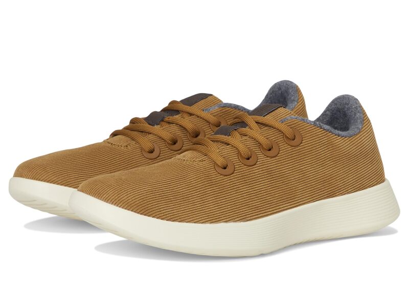 オールバーズ レディース シューズ スニーカー コール天 Allbirds Runner NZ Corduroy Dark Tan (stony Cream) 皮膚軟化剤
