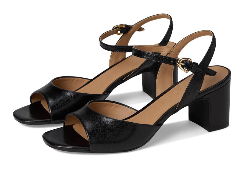 エアロソールズ レディース シューズ ヒール Aerosoles Gerda Black Shiny Leather ブラック|ReVida 店