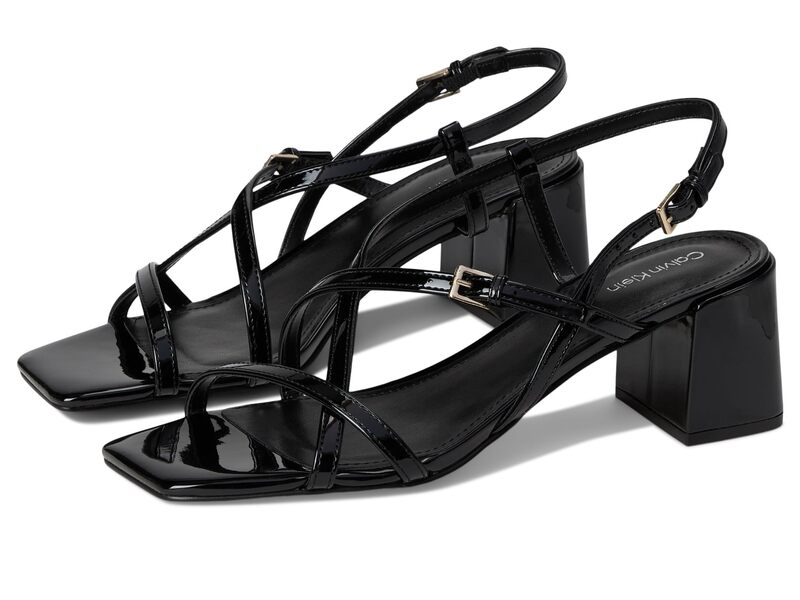 カルバンクライン レディース シューズ スリッポン・ローファー Calvin Klein Pandy Black Patent ブラック