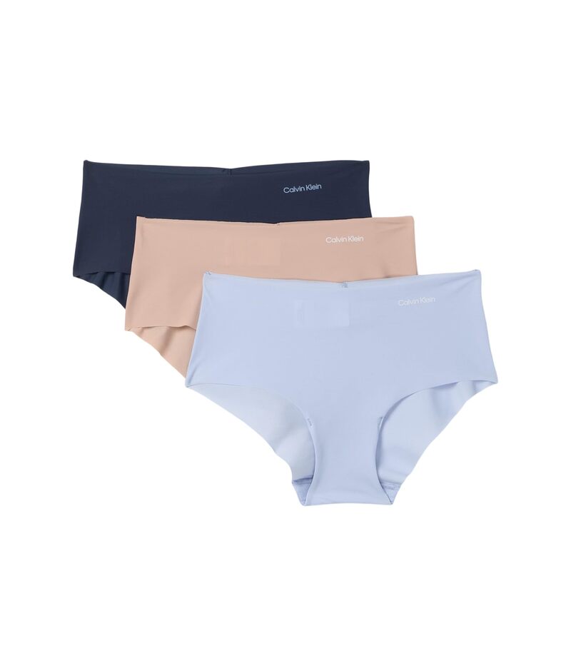 カルバン クライン アンダーウェア レディース パンツ Calvin Klein Underwear Invisibles 3-Pack Hipster Casual Blue/Speakeasy/Cedar ブルー