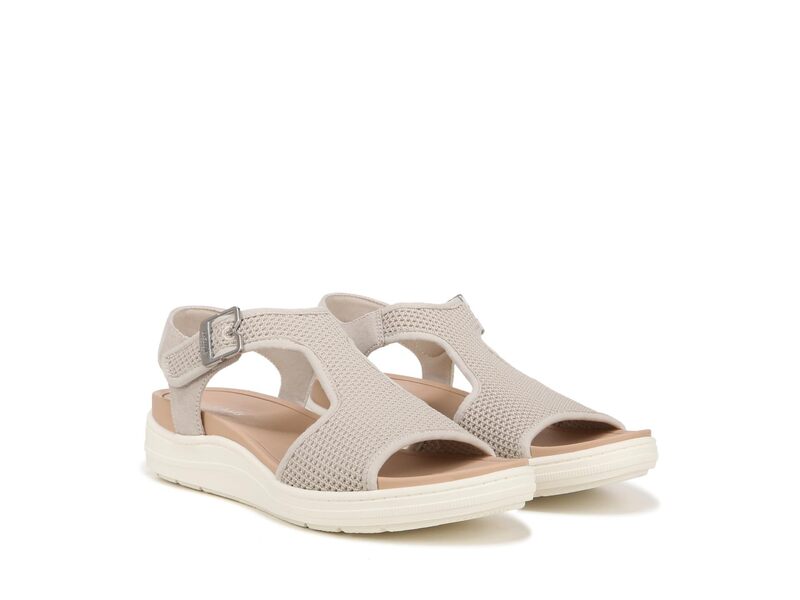 お医者さん・肩かけ レディース シューズ サンダル Dr. Scholl\u0027s Time Off Sun Sandal Off White Knit 象牙色
