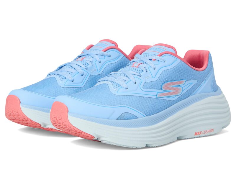 スケッチャーズ レディース シューズ スニーカー SKECHERS Max Cushioning Endeavour Galloway Blue/Coral ブルー|ReVida 店