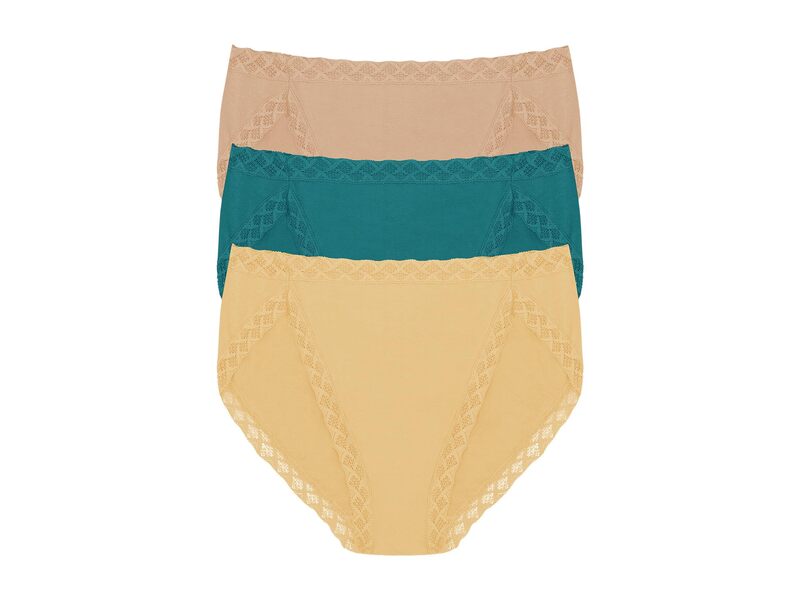 ナトリ レディース アンダーウェア パンツ Natori Bliss French Cut 3-Pack Golden/Dragonfly/Cafe