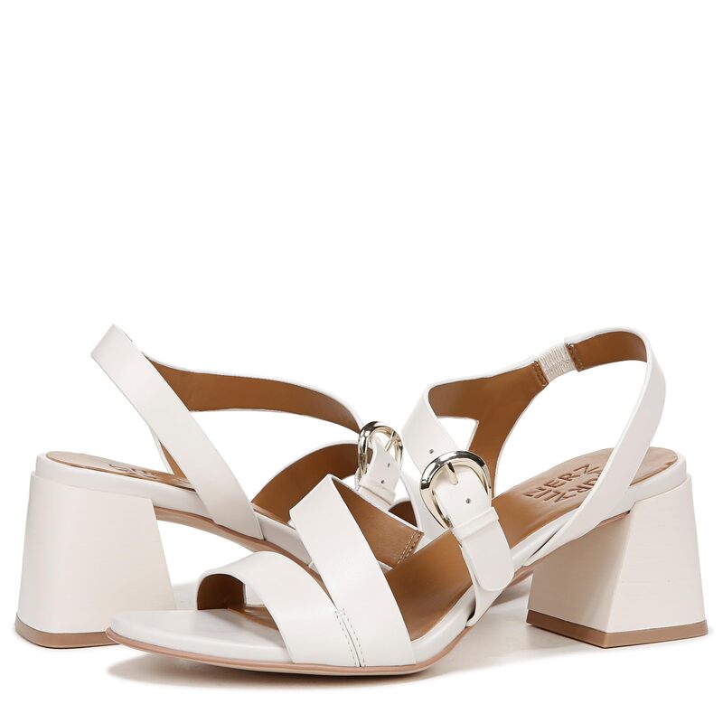 ナチュライザー レディース シューズ ヒール Naturalizer Veva Warm White Leather ホワイト