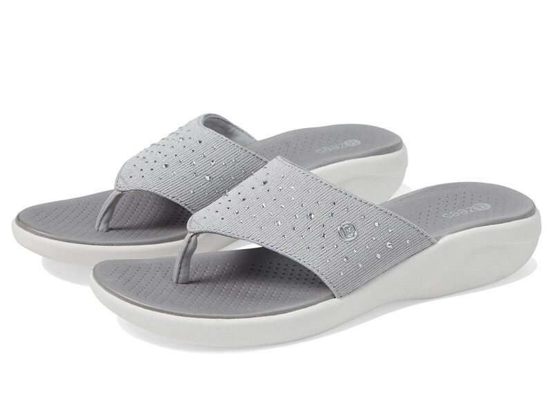 ビジーズ レディース シューズ サンダル Bzees Cruise Bright Wedge Sandals Oyster White ホワイト