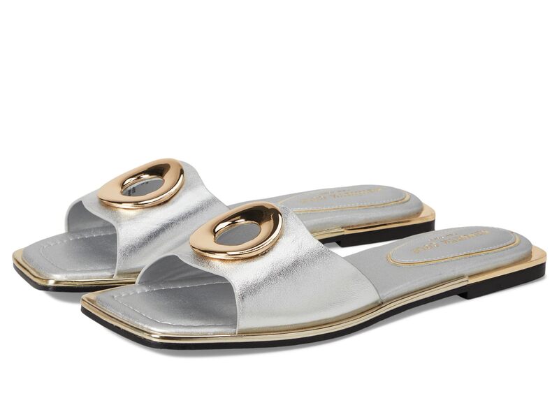 ケネスコール レディース シューズ スニーカー Kenneth Cole New York Asher Silver Leather しろがね色