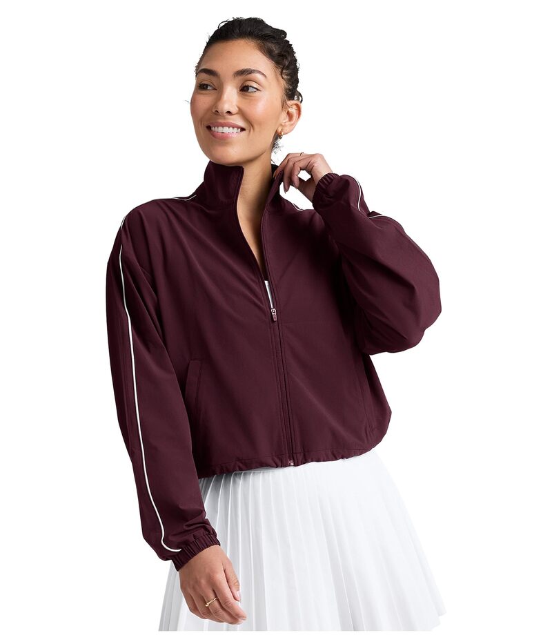 ビヨンドヨガ レディース アウター コート ジャケット Beyond Yoga Track Jacket Black Cherry ブラック