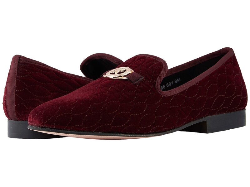 ステイシーアダムス メンズ シューズ スリッポン・ローファー Stacy Adams Valet Velour Slip-On Loafer Burgundy バーガンディ｜ReVida 店
