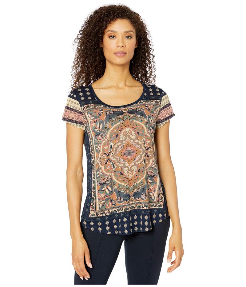 ラッキーブランド レディース トップス プルオーバー Lucky Brand Persian Carpetee Navy Multi 米国海軍
