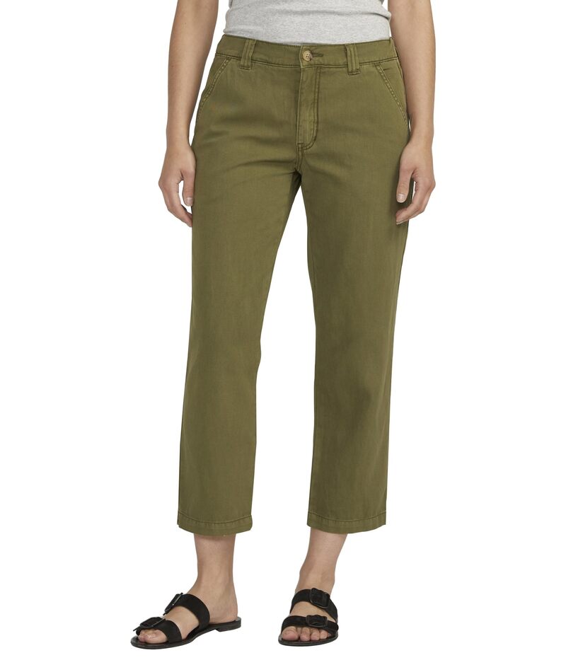 ジャグジーンズ レディース ボトムス カジュアルパンツ Jag Jeans Chino Tailored Cropant Moss