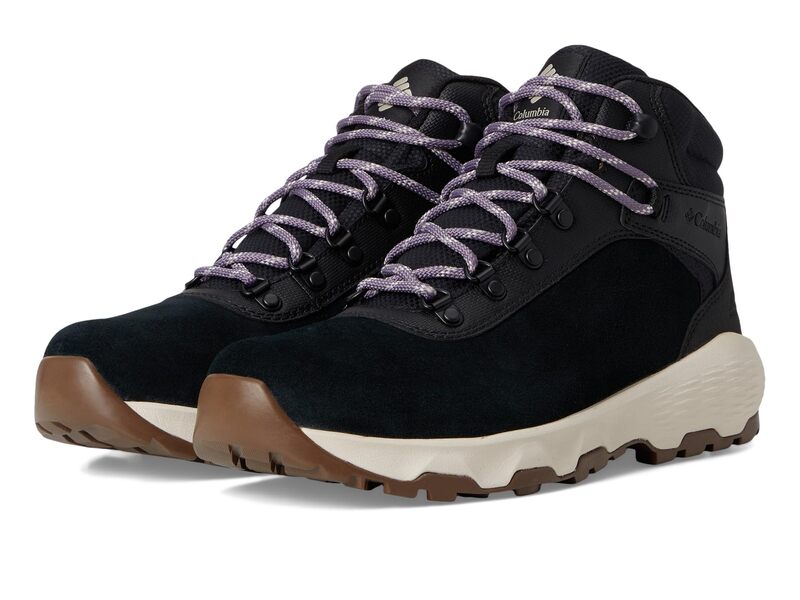 コロンビア レディース シューズ ブーツ・レインブーツ Columbia Newton Wander Black/Granite Purple ブラック