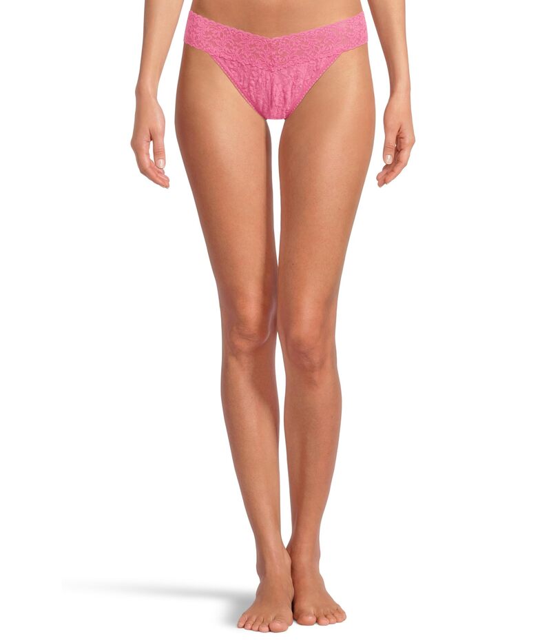 ハンキーパンキー レディース アンダー御召しもの ズボン下 スピード競技 Hanky Panky Signature Lace Original Rise Thong Amused