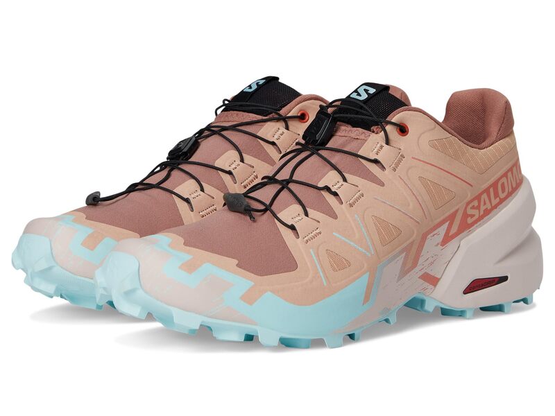 サロモン レディース シューズ スニーカー Salomon Speedcross 6 Mahogany Rose/Hushed Violet/Iced Aqua アクア