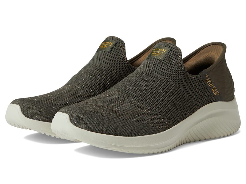 スケッチャーズ レディース シューズ スニーカー SKECHERS Martha Stewart Ultra Flex 3.0 - Neptune Hands Free Slip-Ins Olive オリーブ