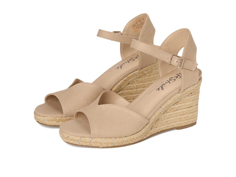 ライフストライド レディース シューズ ヒール サンダル LifeStride Tess Wedgespadrille Sandals Tender Taupe トープ