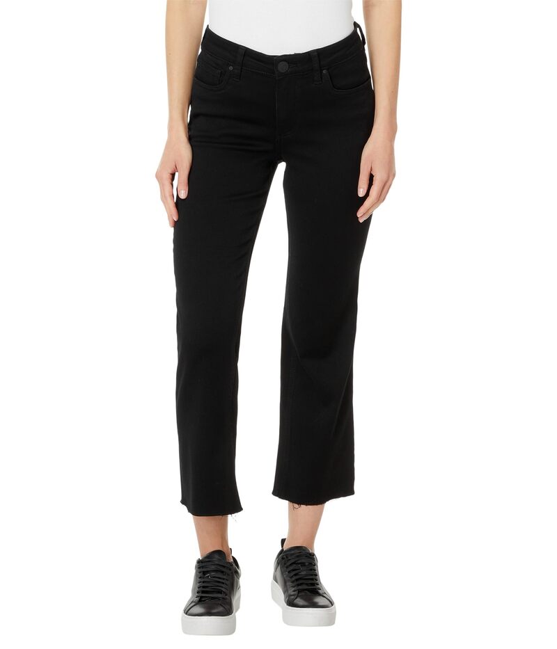 カットフロムザクロス レディース ボトムス ジーンズズボン下 プチ アンクル KUT from the Kloth Kelsey Petite Mid-Rise Ankle Flare - Inset Black 黒いこと
