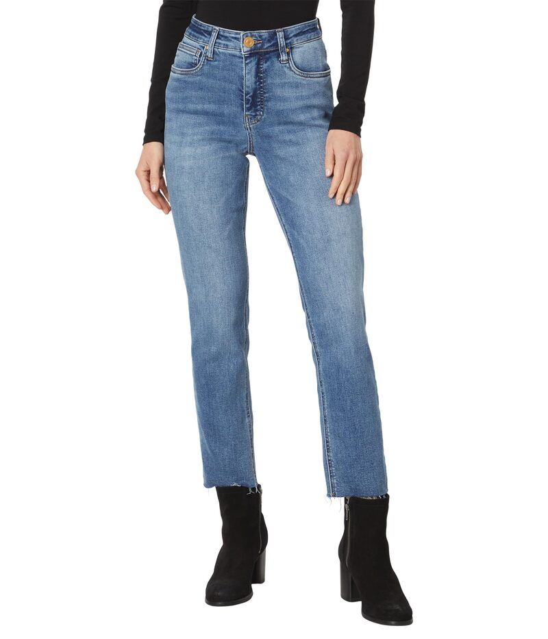 カットフロムザクロス レディース ボトムス ジーンズズボン下 KUT from the Kloth Rachael High Rise Fab Mom Raw Hem Long Inseam Exalted