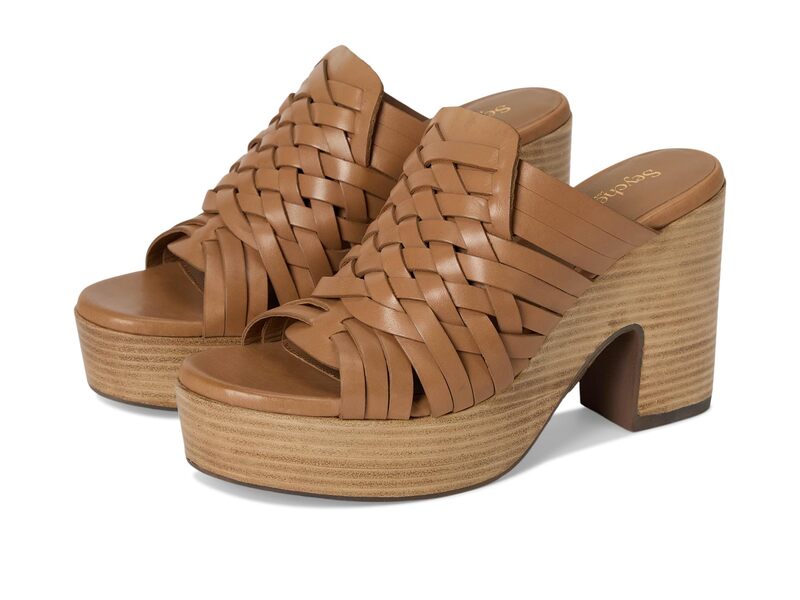 セイシェルズ レディース シューズ 踵 なめし革 Seychelles Make You Mine Leather Tan Leather タン レディース靴-ミュール