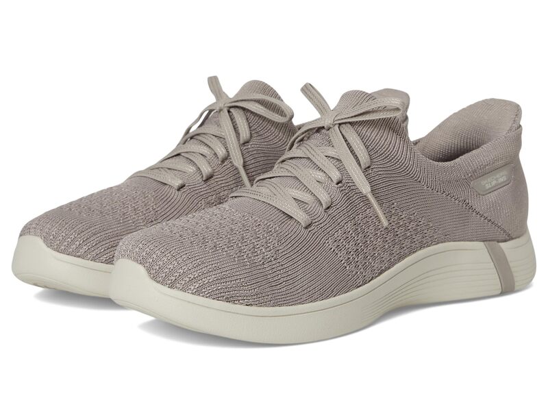 スケッチャーズ レディース シューズ スニーカー 編み物 SKECHERS On-The-Go Hands Free Slip-inswift w/ Knit Fitaupe トープ