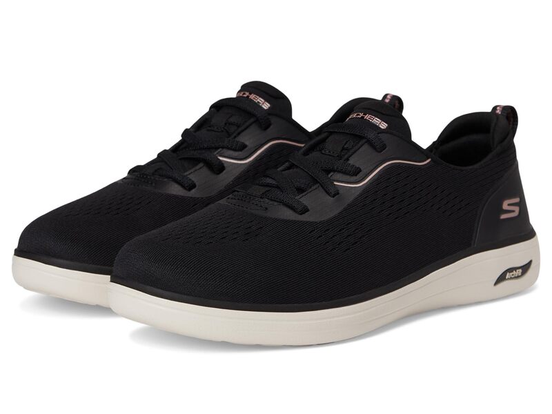 スケッチャーズ レディース シューズ スニーカー SKECHERS On-the-go Arch Fit Inspire Sneaker Black/Rose Gold ブラック