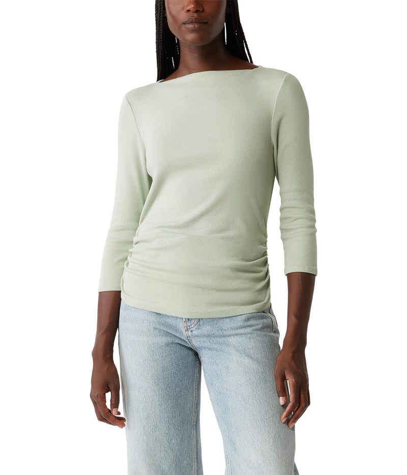 マイケルスターズ レディース トップス シャツ Michael Stars Asha 3/4 Sleeve Straight Neck Top Seacrest 7,686円
