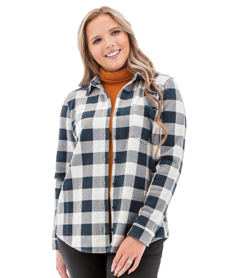 アベンチュラ レディース トップス シャツ Aventura Clothing Luscious Plaid Shirt Sky Captain チェック｜ReVida 店