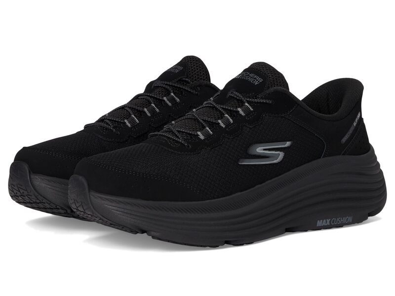 スケッチャーズ レディース シューズ スニーカー SKECHERS Max Cushioning Endeavour Cardova Hands Free Slip-Ins Black ブラック