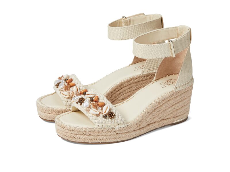 フランコサルト レディース シューズ 踵 Franco Sarto Clemensshl Beige Raffia ベージュ
