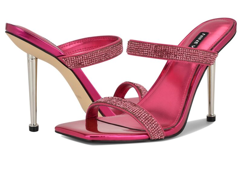 ナインウェスト レディース シューズ 踵 Nine West Yogirl Dark Pink Shimmer サクラ色