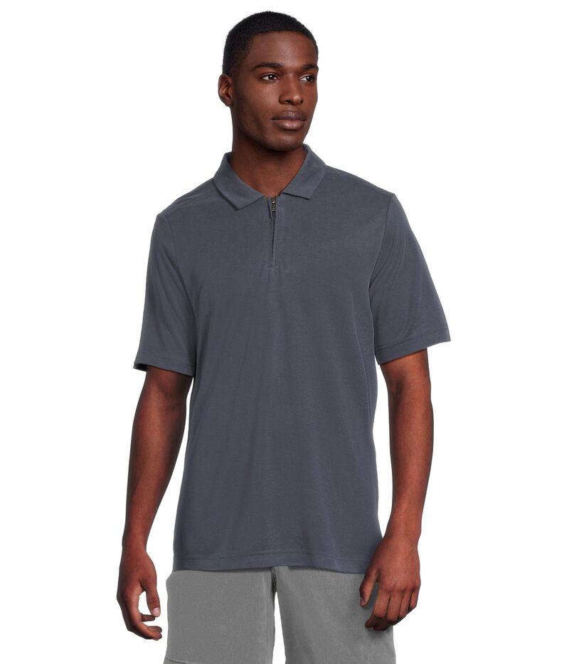 ジョンストンアンドマーフィー メンズ トップス シャツ ヴィンテージ Johnston & Murphy Vintage Birdseye Zipolo Navy ネイビー