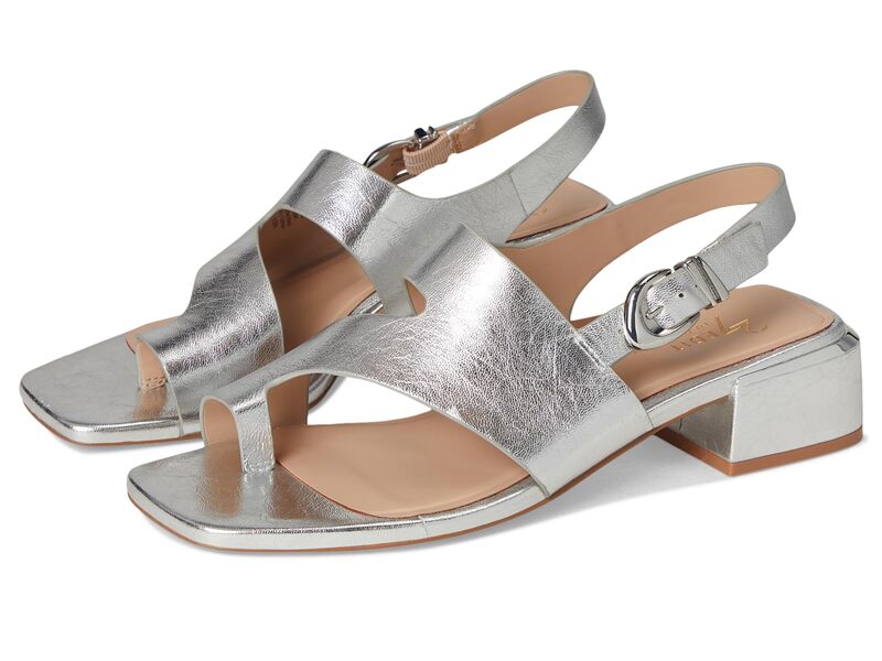 ナチュライザー レディース シューズ ヒール Naturalizer 27 Edit Audra Silver Leather シルバー