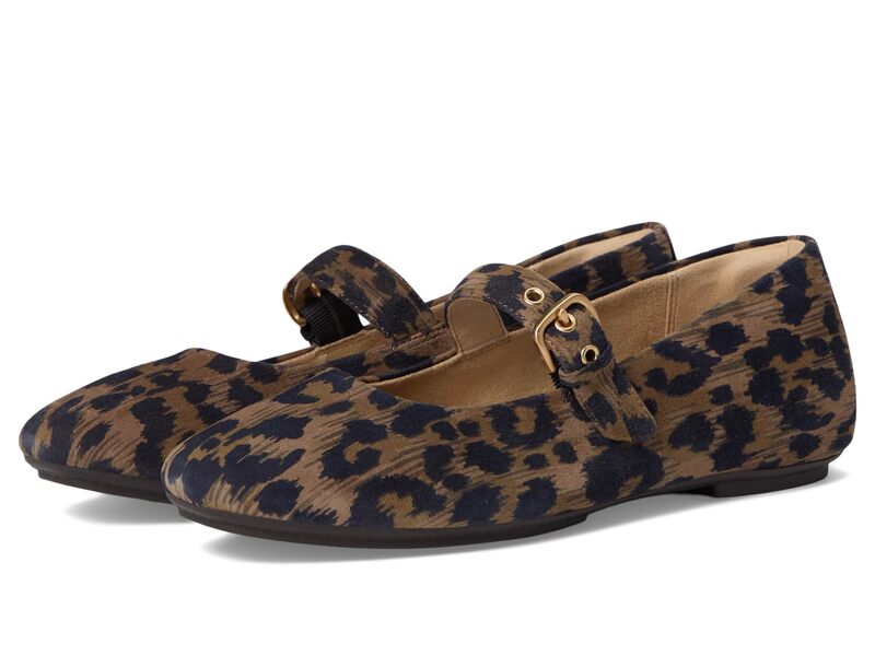 相応うフロップ レディース シューズ サンダル スエードクロス FitFlop Delicato Leopard Suede Mary Janes Chocolate Mix 黒茶