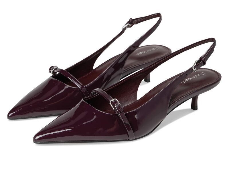 カルバンクライン レディース シューズ ヒール Calvin Klein Simira Dark Red Patent レッド|ReVida 店