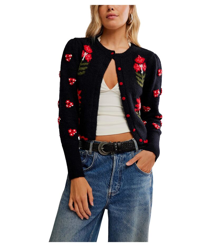 フリーピープル レディース アウター ニット・セーター Free People Nonna Sweater Midnight Bloom Combo