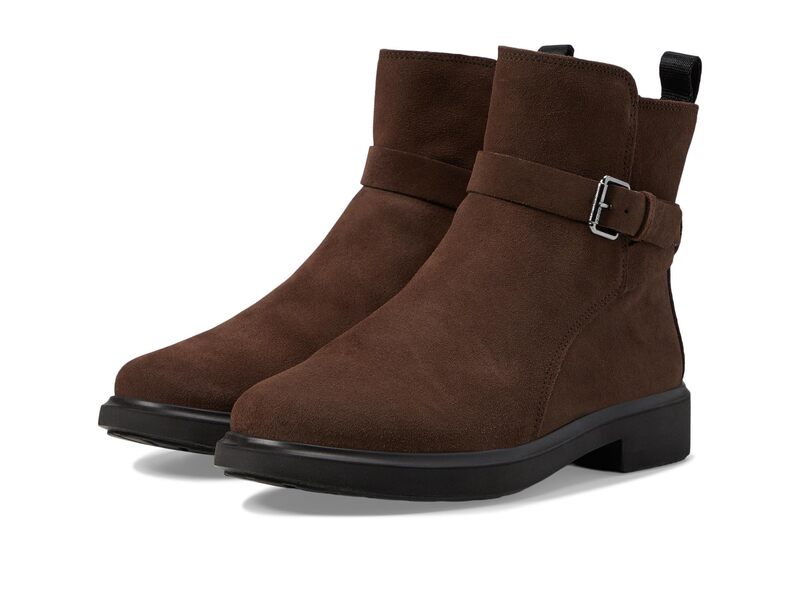 エコー レディース シューズ ブーツ・レインブーツ アンクル ECCO Amsterdam Buckle Ankle Boot Coffee Suede コーヒー