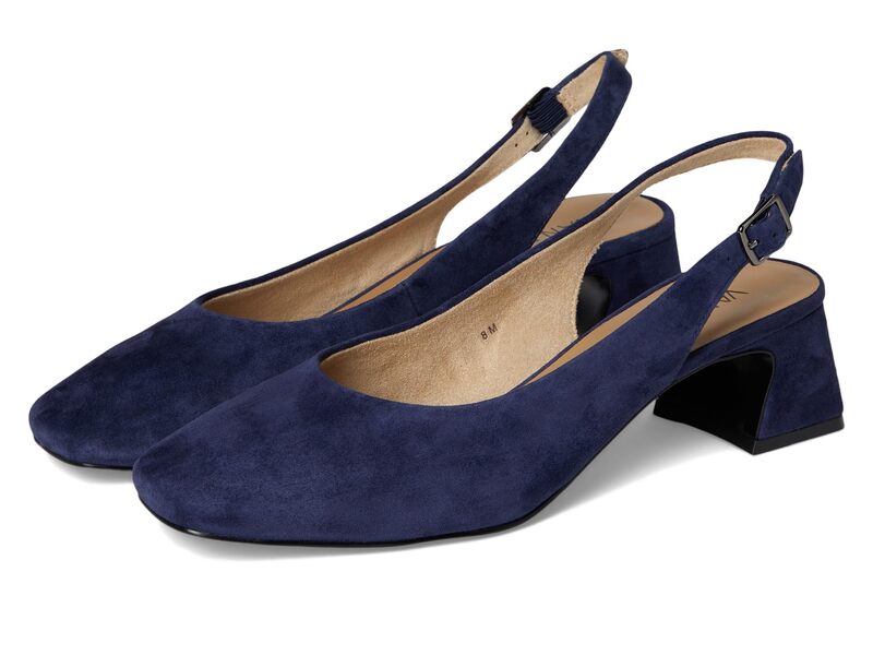ベネリ レディース シューズ 踵 Vaneli Darsy Navy Suede 米国海軍