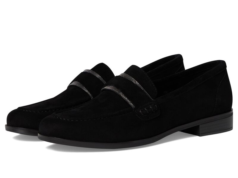 ベネリ レディース シューズ スニーカー Vaneli Kelby Black Suede 黒いこと