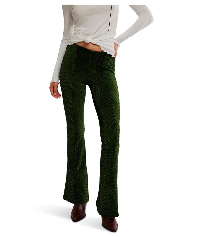 フリーピープル レディース ボトムス カジュアルパンツ ベルベット Free People Penny Pull-on Velvet Pants Night Forest フォレスト|ReVida 店