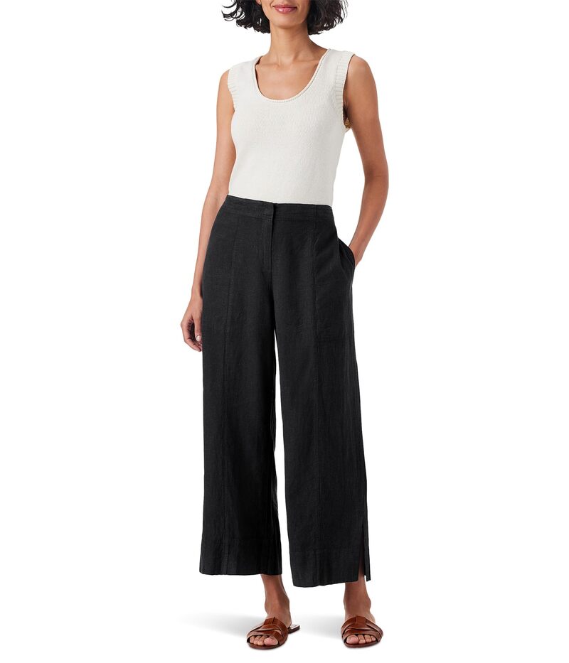ニックプラスゾーイ レディース ボトムス カジュアルパンツ ワイドレッグ アンクル NIC+ZOE Rumba Park Wide Leg Ankle Pants Black Onyx ブラック｜ReVida 店