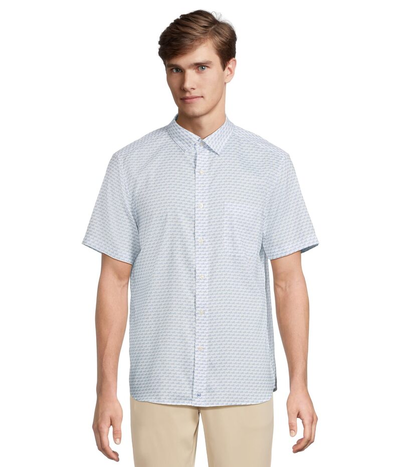 ヴァインヤードヴァインズ メンズ トップス シャツ Vineyard Vineshort Sleeve Sportfisher Otg Ripstop Shirt Sportfisher Coastline