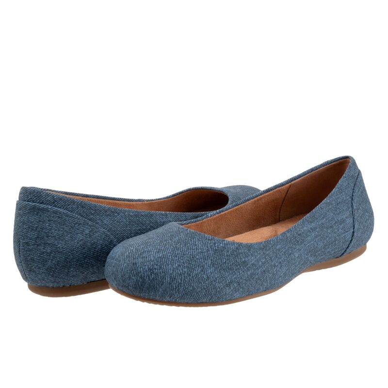 ソフトウォーク レディース シューズ スリッポン・ローファー SoftWalk Sonoma Blue Denim デニム