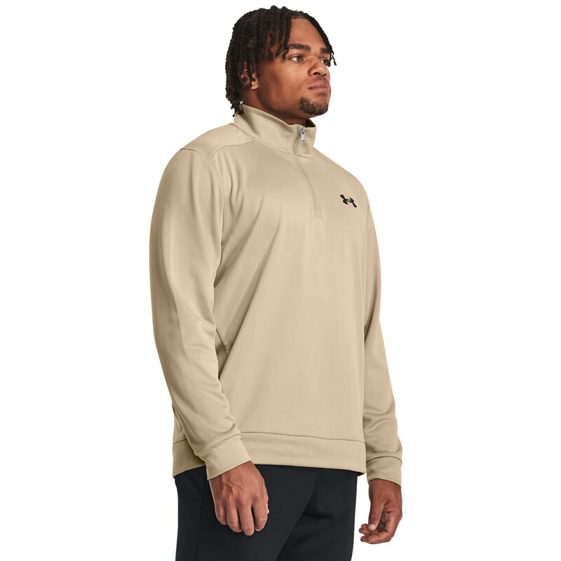 アンダーアーマー メンズ アウター パーカー・スウェット フリース Under Armour Fleece 1/4 Zip City Khaki/Black ブラック