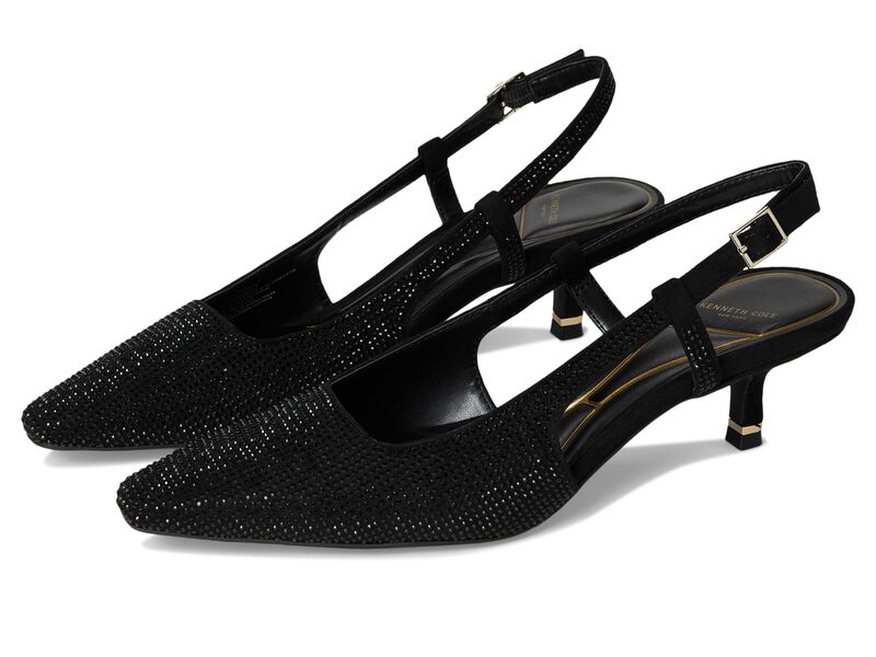 ケネスコール レディース シューズ 踵 Kenneth Cole New York Martha Crystals Black/Black Micro 黒いこと