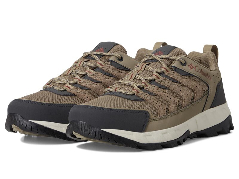 コロンビア メンズ シューズ ブーツ・レインブーツ Columbia Strata Trailowaterproof Pebble/Spice
